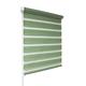 Green Day and Night Zebra/Vision Window Roller Blind, Choice of 16 Width Sizes, 85cm Wide (+4.5cm fittings)