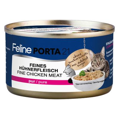 24x90g Huhn 2 Sorten Porta 21 Katzenfutter nass