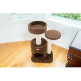 Armarkat 30" Premium Carpeted Real Wood Cat Tree Manufactured Wood in Brown | 30 H x 24 W x 28 D in | Wayfair F3005