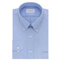 Van Heusen Men's Dress Shirt Regular Fit Oxford Solid, Blue, 18.5" Neck 36"-37" Sleeve