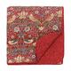 Morris & Co Strawberry Thief Throw, Percale, Crimson, Double