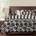 Darby Home Co Arenzano Reversible Duvet Cover & Insert Set Microfiber/Rayon in Black/White | Queen | Wayfair DABY4547 39313570