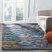 Blue/Yellow 60 x 0.25 in Area Rug - Loon Peak® Elan Southwestern Handmade Wool Blue/Gold Area Rug Cotton/Wool | 60 W x 0.25 D in | Wayfair