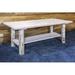 Loon Peak® Montana Collection Coffee Table Wood in Brown/White | 18 H x 48 W x 24 D in | Wayfair LNPK7565 39269616