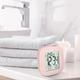 Symple Stuff Modern & Contemporary Digital Electric Alarm Tabletop Clock Plastic/Acrylic/Resin in Pink | 3 H x 3 W x 1.7 D in | Wayfair