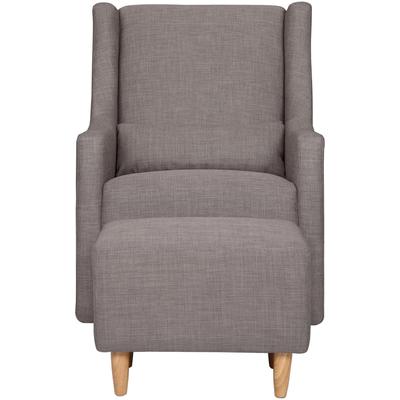 Babyletto Toco Swivel Glider & Ottoman - Grey Tweed