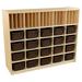 Wood Designs Multi-Storage with 20 Brown Trays