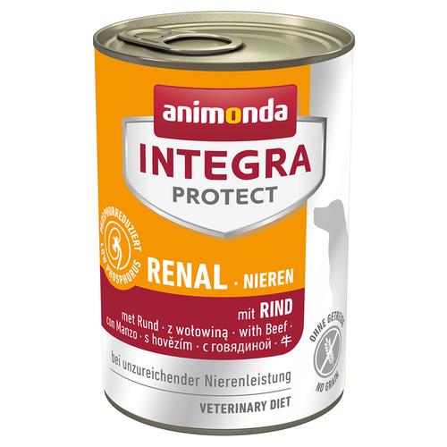24 x 400 g Animonda Integra Protect Niere Nassfutter Hund: Rind
