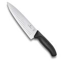 Victorinox Carving Knife Flutted Blade, Stainless Steel, Black, 30.5 x 5.5 x 1.8 cm