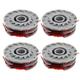 SPARES2GO Spool & Line Double Autofeed Type FLY021A for Flymo Power Trim 500XT Strimmer (Pack of 4)