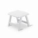 Kettler USA Roma Outdoor Side Table Ottoman Plastic in White | 15 H x 18.5 W x 18.5 D in | Wayfair 1038-000