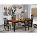 Darby Home Co Beesley Butterfly Leaf Rubberwood Solid Wood Dining Set Wood/Upholstered in Brown | 30 H in | Wayfair