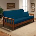 Latitude Run® Box Cushion Futon Slipcover Polyester in Blue | 8 H x 75 W x 54 D in | Wayfair ADML6731 39718964