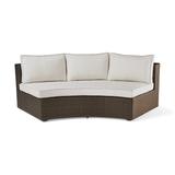 Pasadena II Seating Replacement Cushions - Ottoman, Solid, Dove with Canvas Piping Ottoman, Standard - Frontgate