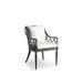 Avery Dining Chair Replacement Cushions - Dining Side Chair, Solid, Rumor Snow with Logic Bone Piping Dining Side Chair - Frontgate