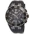 Lotus R Men's Quartz Watch with Black Dial Chronograph Display and Black Rubber Strap 15802/2