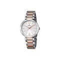 Festina MADEMOISELLE Women's Quartz Watch with Silver Dial Analogue Display and Multicolour Stainless Steel Rose Gold Plated Bracelet F16937/2
