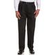 Haggar Men's Work to Weekend No Iron Twill Pleat Front Pant-Regular and Big & Tall Sizes, Black, 34W x 31L