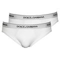 Dolce & Gabbana Day By Day Bi-Pack Briefs, White Size: X-Large