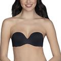 Lily of France Women's Gel Touch Strapless Push Up Bra 2111121, Black, 34B