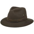 Stetson Avasun Waxed Cotton Traveller Women/Men - Cloth hat Outdoor with Piping Summer-Winter - XL (60-61 cm) Dark Brown
