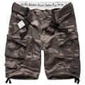 Surplus Raw Vintage Division Mens Cargo Shorts, blackcamo, 4XL