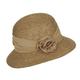 Kassida Straw Hat Seeberger blossom decoration women´s hat (One Size - light brown)