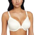 Maidenform Women's Comfy Soft Full Coverage Underwire Bra 09404, Ivory/Shell Combo, 34D