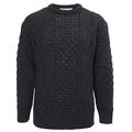 Westend Knitwear Aran Jumper C1347 - Size: Small - to fit 38" Chest - Color: Charcoal