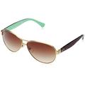 Ralph Lauren Purple Label Women's 0RA4096 101/13 Sunglasses, Gold/Cream/Brown Gradient, 59