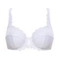 Sans Complexe Women's COTON D'ARUM Full Cup Lace Push Up Bra - White - White -40D(manufacturer size: EU: 90D)