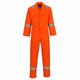 Bizweld Iona Flame Retardant Hi Visibility Knee Pad Boiler Suit Coverall (Large (Chest 42/44"), Orange)