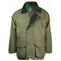 New Mens Derby Tweed Jacket Coat Outdoor Breathable Quilted Waterproof Coat Fishing Hunting Shooting Farming Mens Wool Branded Outerwear (Light Green 3XL)