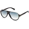 Tom Ford Men's FT0334 02W 59 Sunglasses, Black (Nero Opaco/Blu Grad)