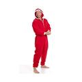 Camille Mens Plain Hooded Onesies XXXXXL Red Santa