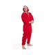 Camille Mens Plain Hooded Onesies S Red Santa