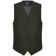 Lloyd Attree & Smith Green Herringbone Tweed Waistcoat - XX Large
