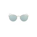 Ray-Ban ROUND METAL Bronze-Copper Violet Mirror 50mm Sunglasses