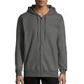 Hanes Men's Full Zip Ultimate Heavyweight Fleece Hoodie, Charcoal Heather, XX-Large