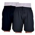 Espionage Big Mens Chico Twin Pack Cotton Lightweight Lounge Wear Jersey Shorts Multipack Sizes 2XL 3XL 4XL 5XL 6XL 7XL 8XL, Size : 3XL Navy Blue