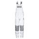 TMG® Work Bib and Brace Overall for Men, Work Dungarees with Knee Pad Pockets White W38 L31