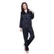 LilySilk Women's Silk Pyjama Set 22 Momme Long Sleeves Pajamas Sleepwear 100% Pure Mulberry Silk Charmeuse Navy Blue Size 10/S