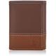 Timberland Men's Leather Trifold Wallet with Id Window Tri-Fold, Brown/Tan, One Size