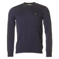 Farah Vintage Men's Mullen Jumper, Blue (Navy), Large