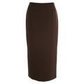 Busy Clothing Women Long Skirt Brown 12