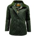 Game Technical Apparel Womens Zara Antique Waxed Cotton Quilted Jacket (S, Olive)