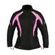 Shock Pink Womens Motorbike Protection Jacket Waterproof, Black, L