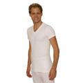 Octave 6 Pack Mens Thermal Underwear Short Sleeve 'V'-Neck T-Shirt/Vest/Top [White, Medium]