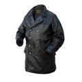 Noble House Men's U-Boat Leather Coat, Cowhide (5XL) Black