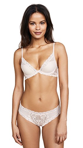 Natori Women's Feathers Contour Plunge Bra, Cameo Rose, 32A
